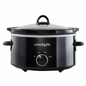 4-Quart Classic CrockPot Slow Cooker, Black